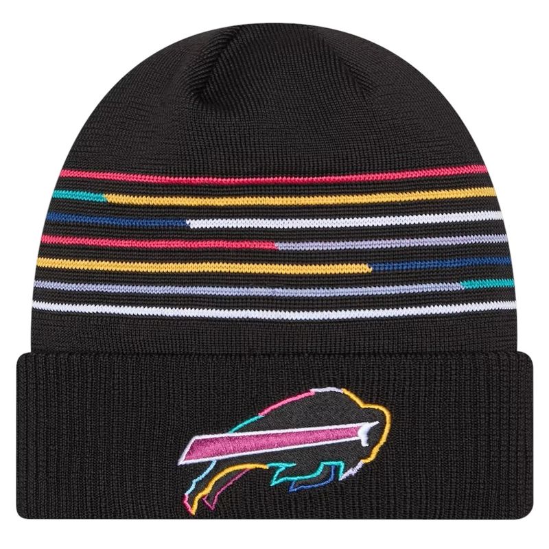 Buffalo Bills Men’s Black 2025 NFL Crucial Catch Cuffed Knit Hat Buffalo Bills Men’s Black 2025 NFL Crucial Catch Cuffed Knit Hat