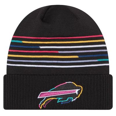 Buffalo Bills Men’s Black 2025 NFL Crucial Catch Cuffed Knit Hat