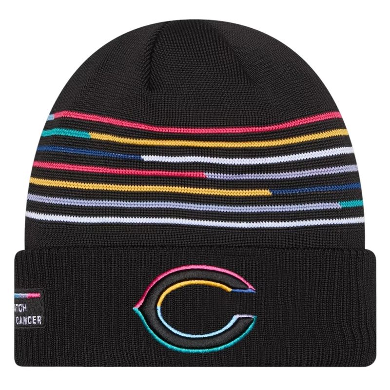 Chicago Bears Men’s Black 2025 NFL Crucial Catch Cuffed Knit Hat Chicago Bears Men’s Black 2025 NFL Crucial Catch Cuffed Knit Hat