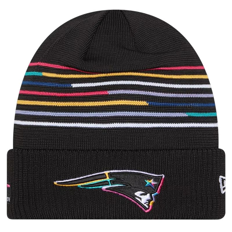 New England Patriots Men’s Black 2025 NFL Crucial Catch Cuffed Knit Hat New England Patriots Men’s Black 2025 NFL Crucial Catch Cuffed Knit Hat