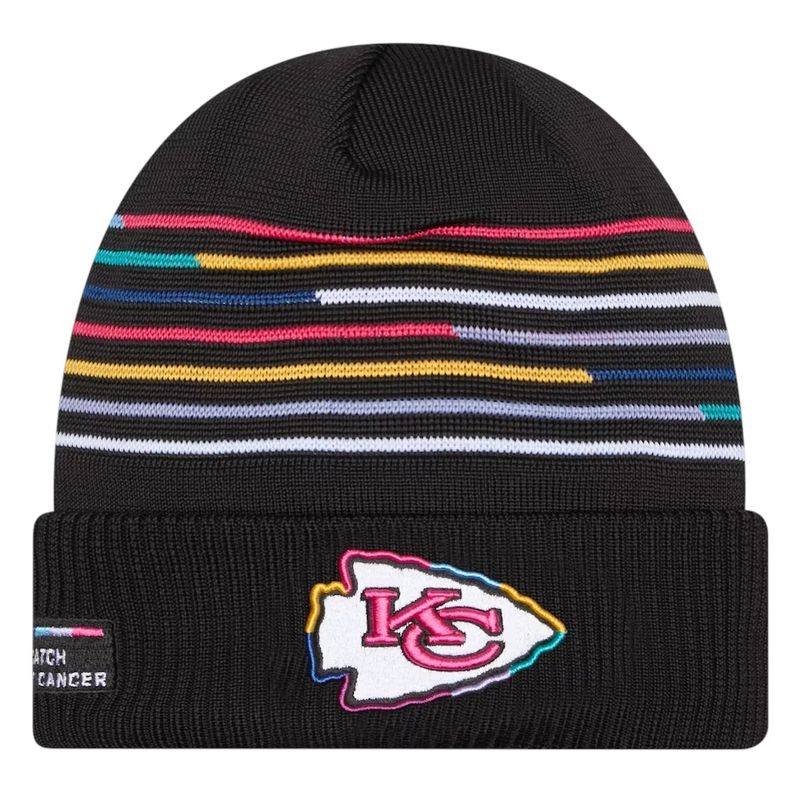 Kansas City Chiefs Men’s Black 2025 NFL Crucial Catch Cuffed Knit Hat Kansas City Chiefs Men’s Black 2025 NFL Crucial Catch Cuffed Knit Hat
