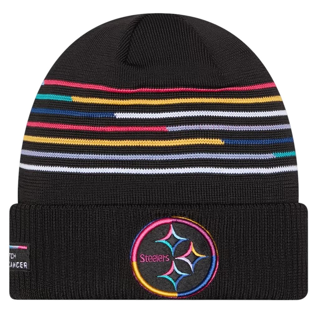 Pittsburgh Steelers Men’s Black 2025 NFL Crucial Catch Cuffed Knit Hat Pittsburgh Steelers Men’s Black 2025 NFL Crucial Catch Cuffed Knit Hat