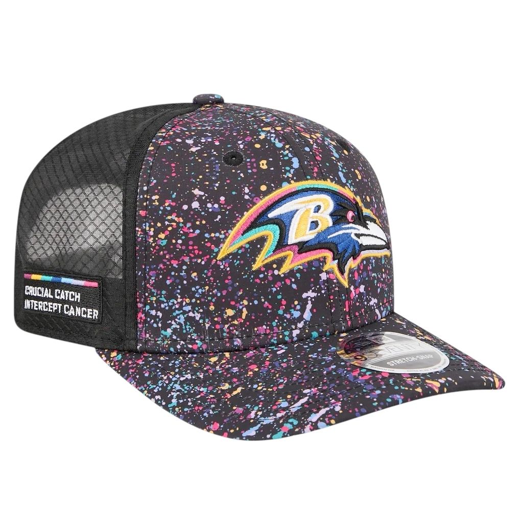 Baltimore Ravens Men’s Black New Era 2025 NFL Crucial Catch 9SEVENTY Adjustable Hat Baltimore Ravens Men’s Black New Era 2025 NFL Crucial Catch 9SEVENTY Adjustable Hat