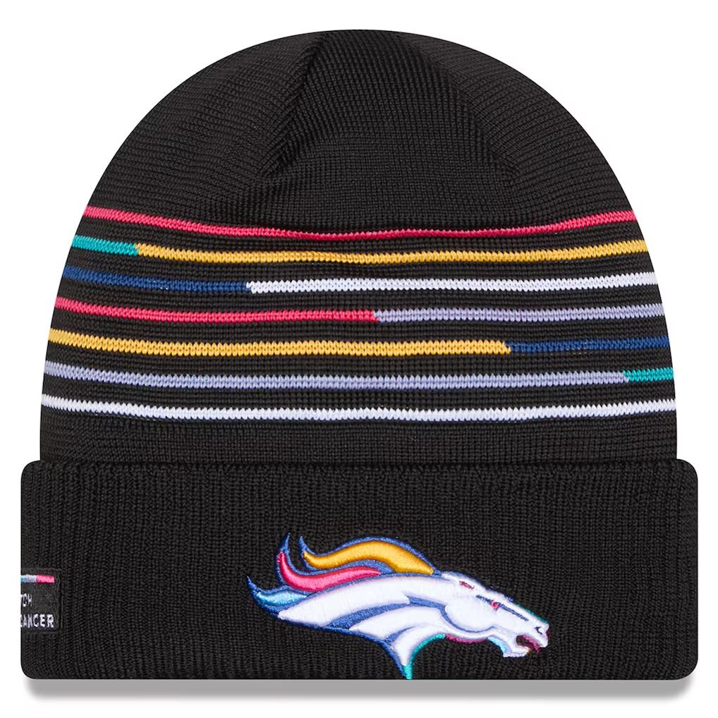 Denver Broncos Men’s Black 2025 NFL Crucial Catch Cuffed Knit Hat Denver Broncos Men’s Black 2025 NFL Crucial Catch Cuffed Knit Hat