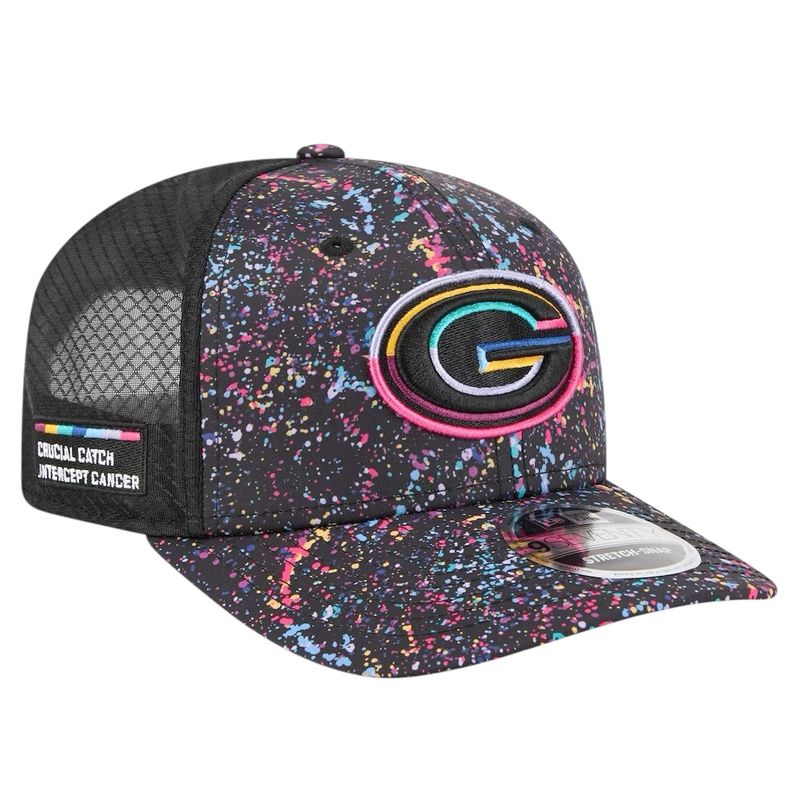 Green Bay Packers Men’s Black New Era 2025 NFL Crucial Catch 9SEVENTY Adjustable Hat Green Bay Packers Men’s Black New Era 2025 NFL Crucial Catch 9SEVENTY Adjustable Hat