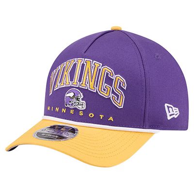 Minnesota Vikings Men’s Historic New Era Purple Arch COOLERA 9FORTY A-Frame Adjustable Hat