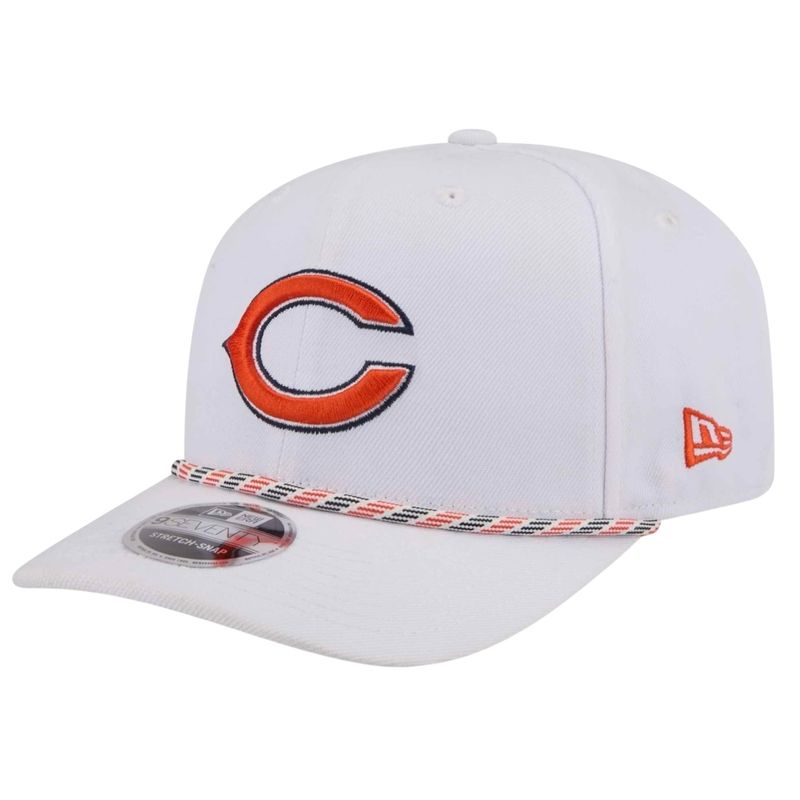 Chicago Bears Men's  White Multi-Rope New Era Sideline 9SEVENTY Stretch-Snap Hat Chicago Bears Men's  White Multi-Rope New Era Sideline 9SEVENTY Stretch-Snap Hat