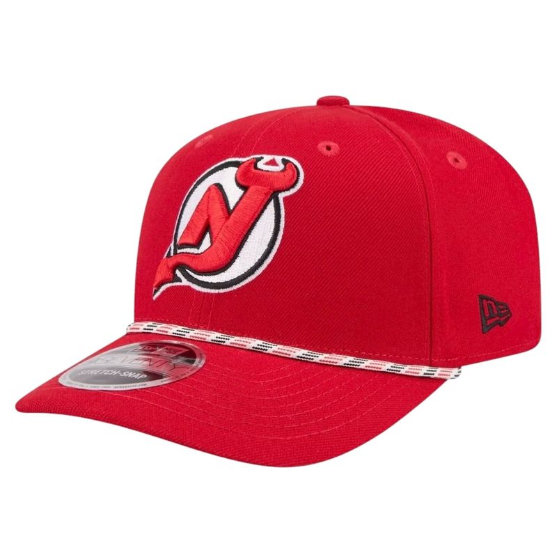 New Jersey Devils Men's Red Multi Rope New Era NHL 9Seventy Stretch-Snap Hat New Jersey Devils Men's Red Multi Rope New Era NHL 9Seventy Stretch-Snap Hat