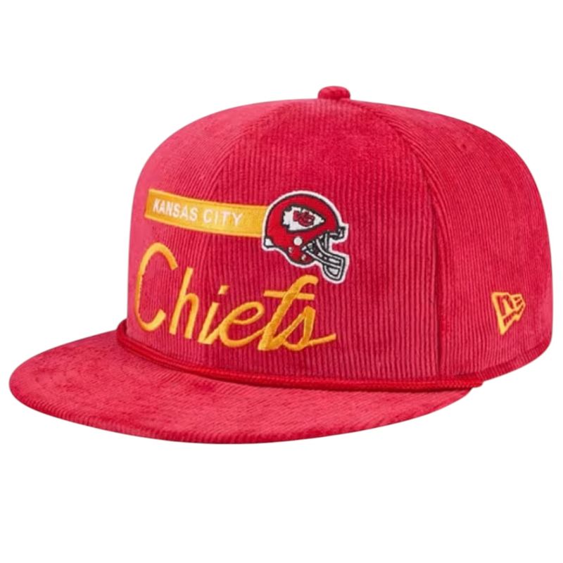 Kansas City Chiefs Men’s Red Historic New Era 9Fifty Corduroy Rope Hat