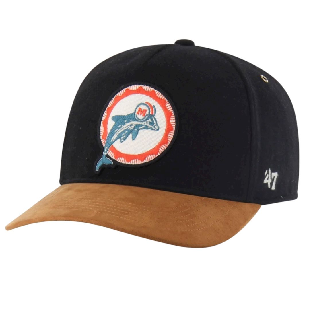 Miami Dolphins Men’s Black Grandstand 47 Hitch Snapback Hat