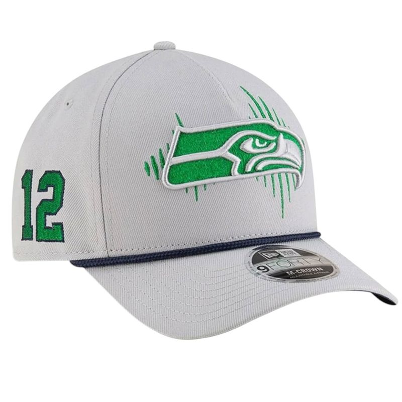 Seattle Seahawks Men's Gray New Era 2025 Rivalries Collection Sideline 9SEVENTY Adjustable Hat Seattle Seahawks Men's Gray New Era 2025 Rivalries Collection Sideline 9SEVENTY Adjustable Hat