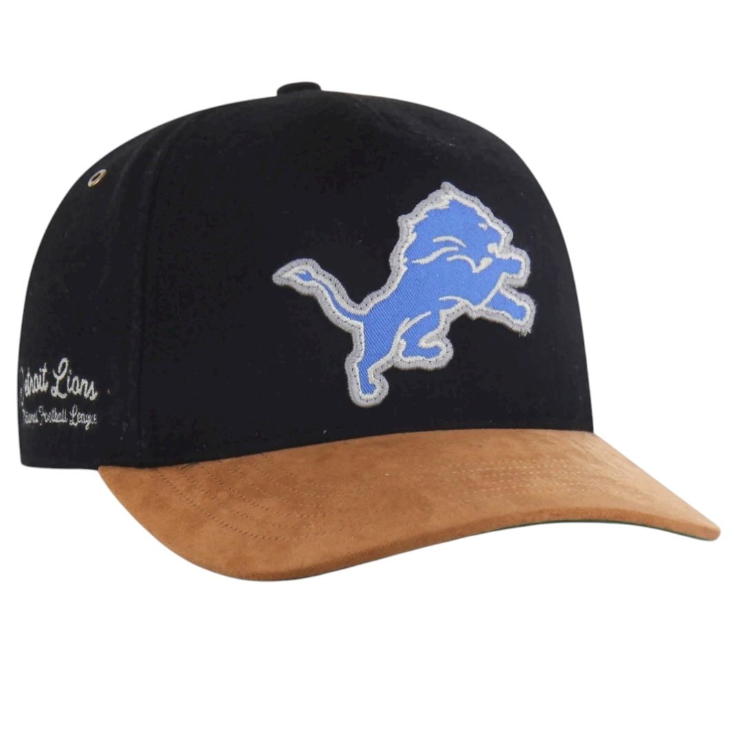 Detroit Lions Men’s Black Grandstand 47 Hitch Snapback Hat