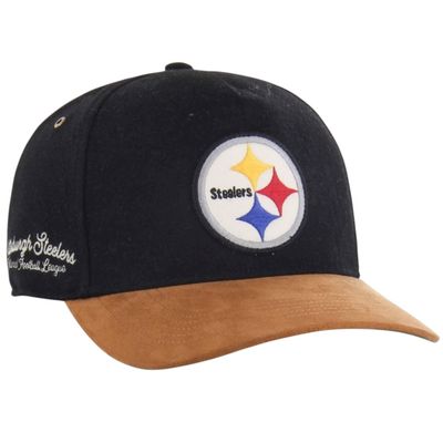 Pittsburgh Steelers Men’s Black Grandstand 47 Hitch Snapback Hat