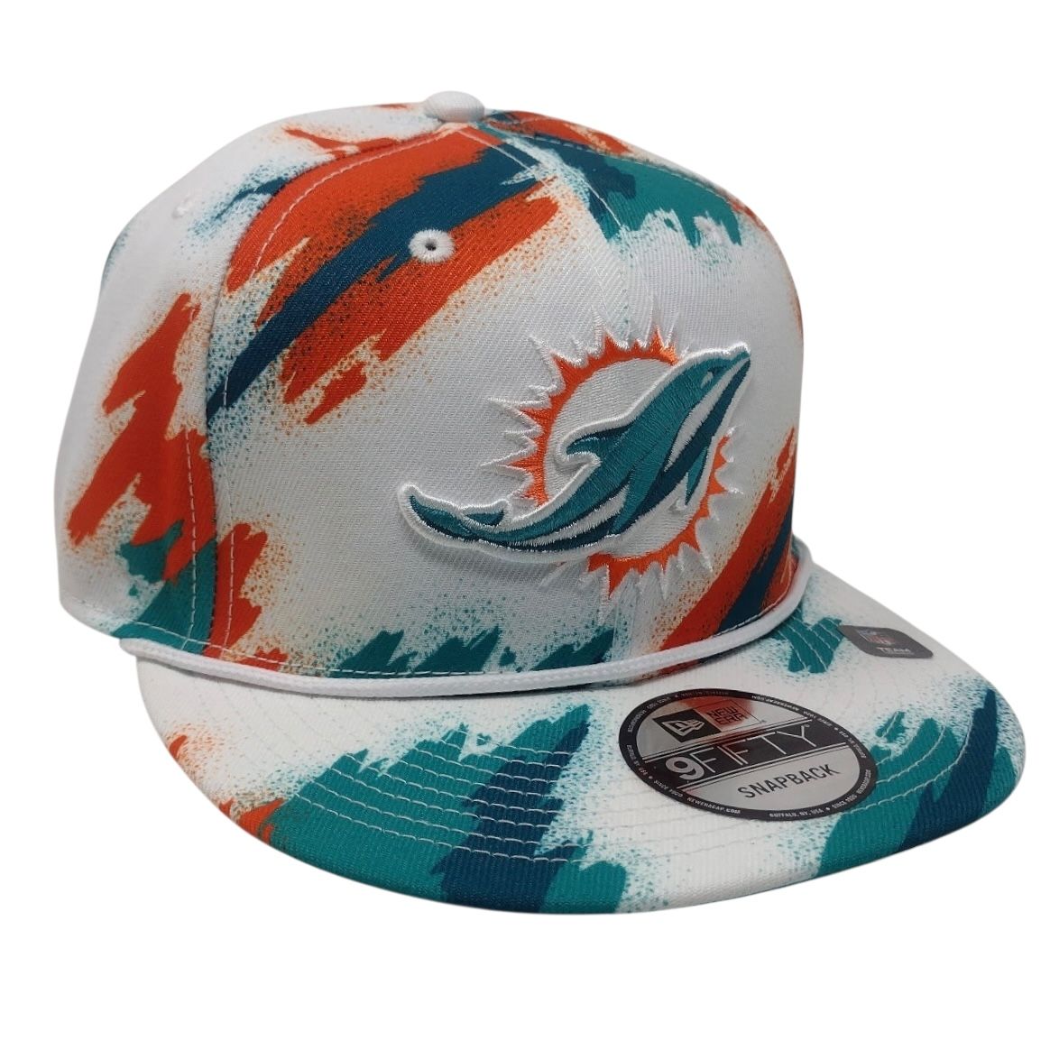 Miami Dolphins Men’s Paint New Era Snapback Hat