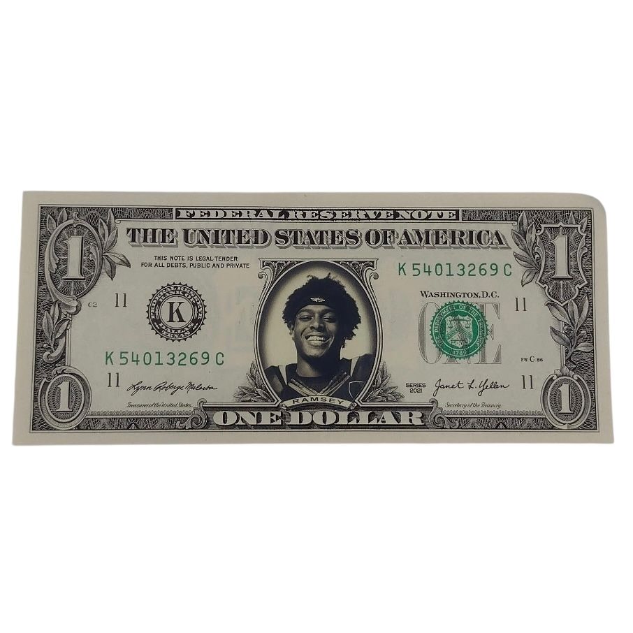 Jalen Ramsey Famous Face Dollar Bill Jalen Ramsey Famous Face Dollar Bill