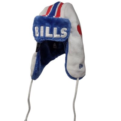 Buffalo Bills Men's Historic New Era Helmet Head Trapper Knit Hat