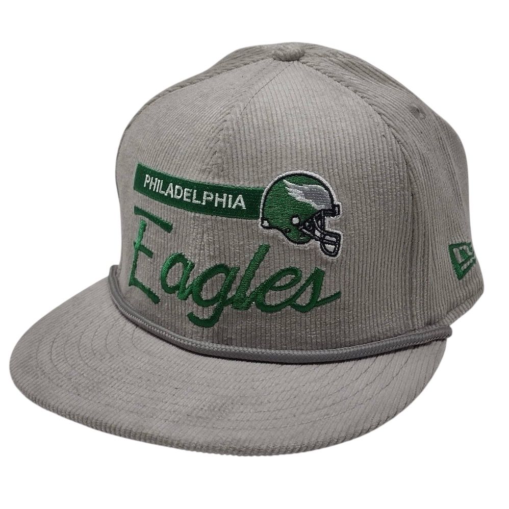 Philadelphia Eagles Men’s Gray New Era 9Fifty Corduroy Rope Hat Philadelphia Eagles Men’s Gray New Era 9Fifty Corduroy Rope Hat