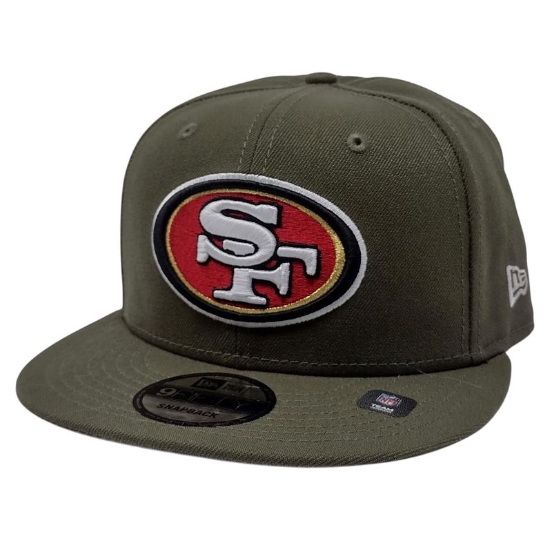 San Francisco 49ers Men's Army Green New Era 9Fifty Snapback Hat San Francisco 49ers Men's Army Green New Era 9Fifty Snapback Hat