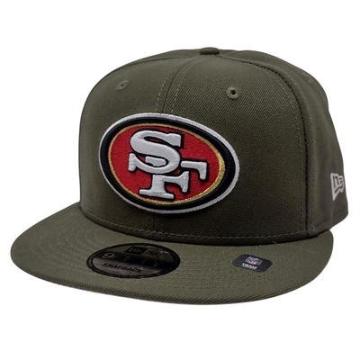 San Francisco 49ers Men's Army Green New Era 9Fifty Snapback Hat San Francisco 49ers Men's Army Green New Era 9Fifty Snapback Hat