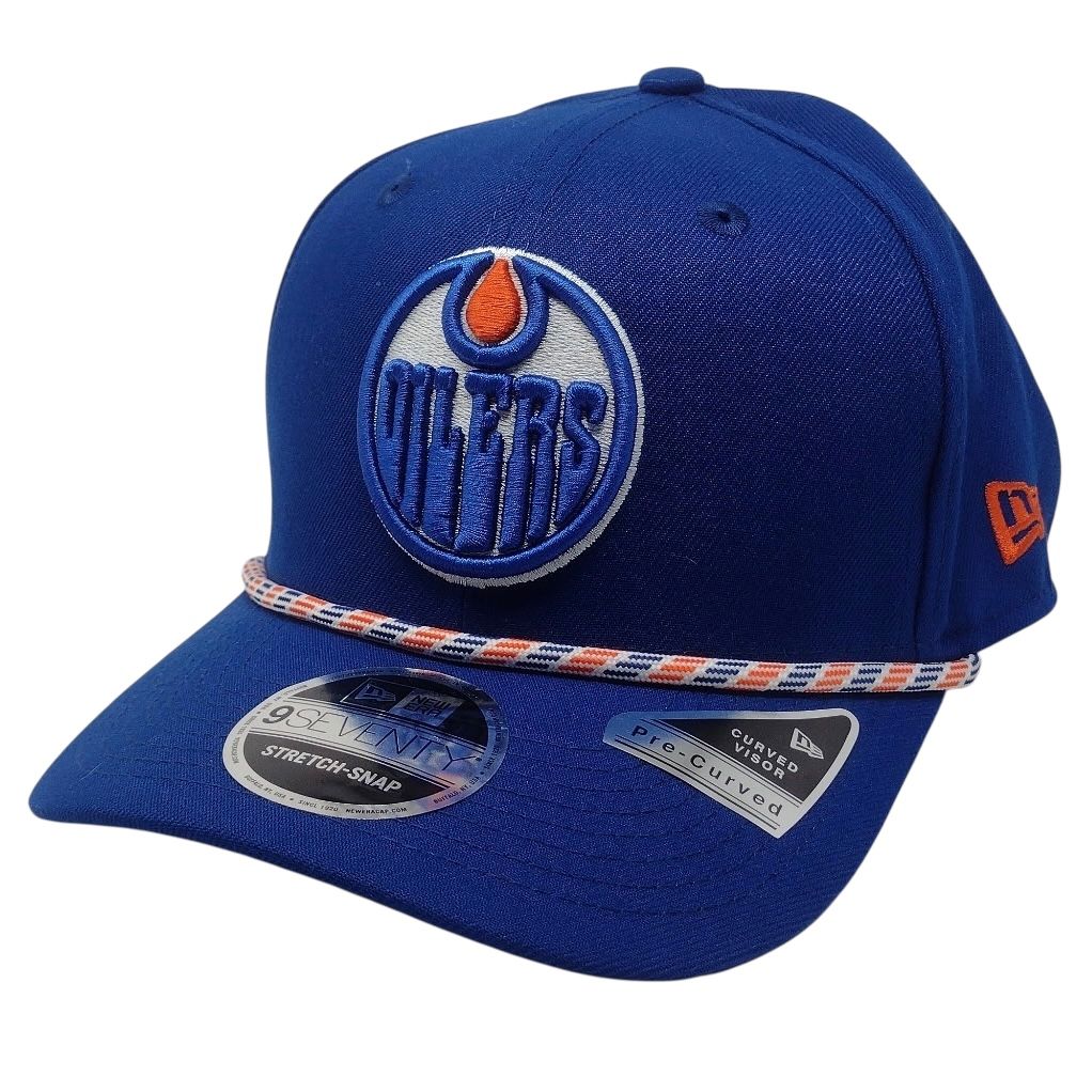Edmonton Oilers Men's Royal Blue Multi-Rope New Era 9SEVENTY Stretch-Snap Hat Edmonton Oilers Men's Royal Blue Multi-Rope New Era 9SEVENTY Stretch-Snap Hat
