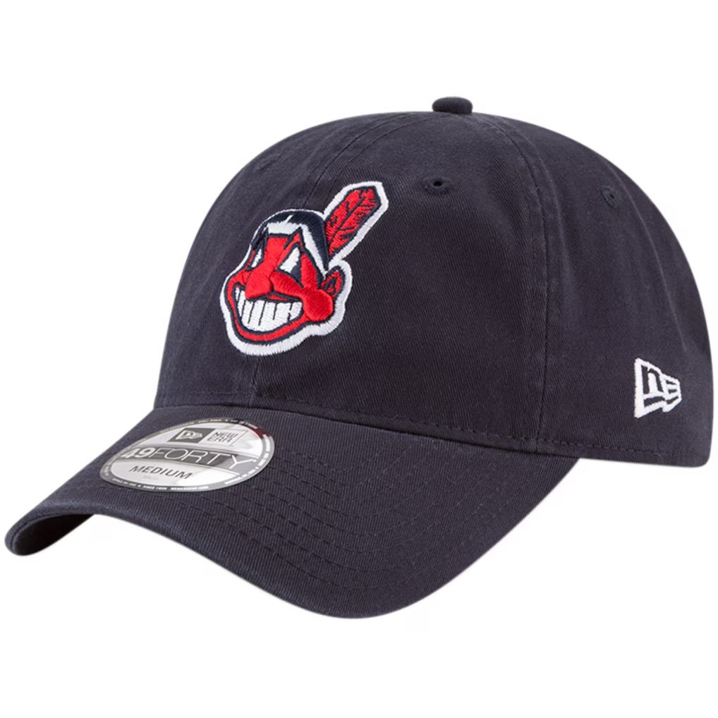 Cleveland Indians Men’s Navy Wahoo New Era 49Forty Hat