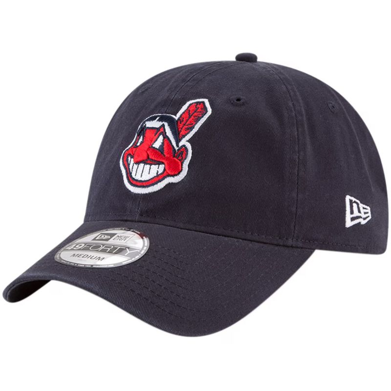 Cleveland Indians Men’s Navy Wahoo New Era 49Forty Hat