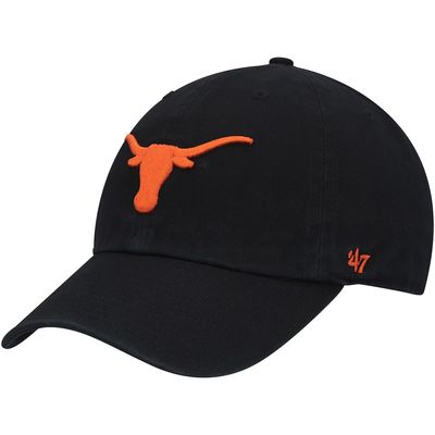 Texas Longhorns Men’s Black 47 Brand Clean Up Adjustable Hat Texas Longhorns Men’s Black 47 Brand Clean Up Adjustable Hat