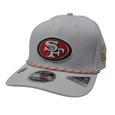 San Francisco 49ers Men's White Multi-Rope New Era 9SEVENTY Stretch-Snap Hat San Francisco 49ers Men's White Multi-Rope New Era 9SEVENTY Stretch-Snap Hat