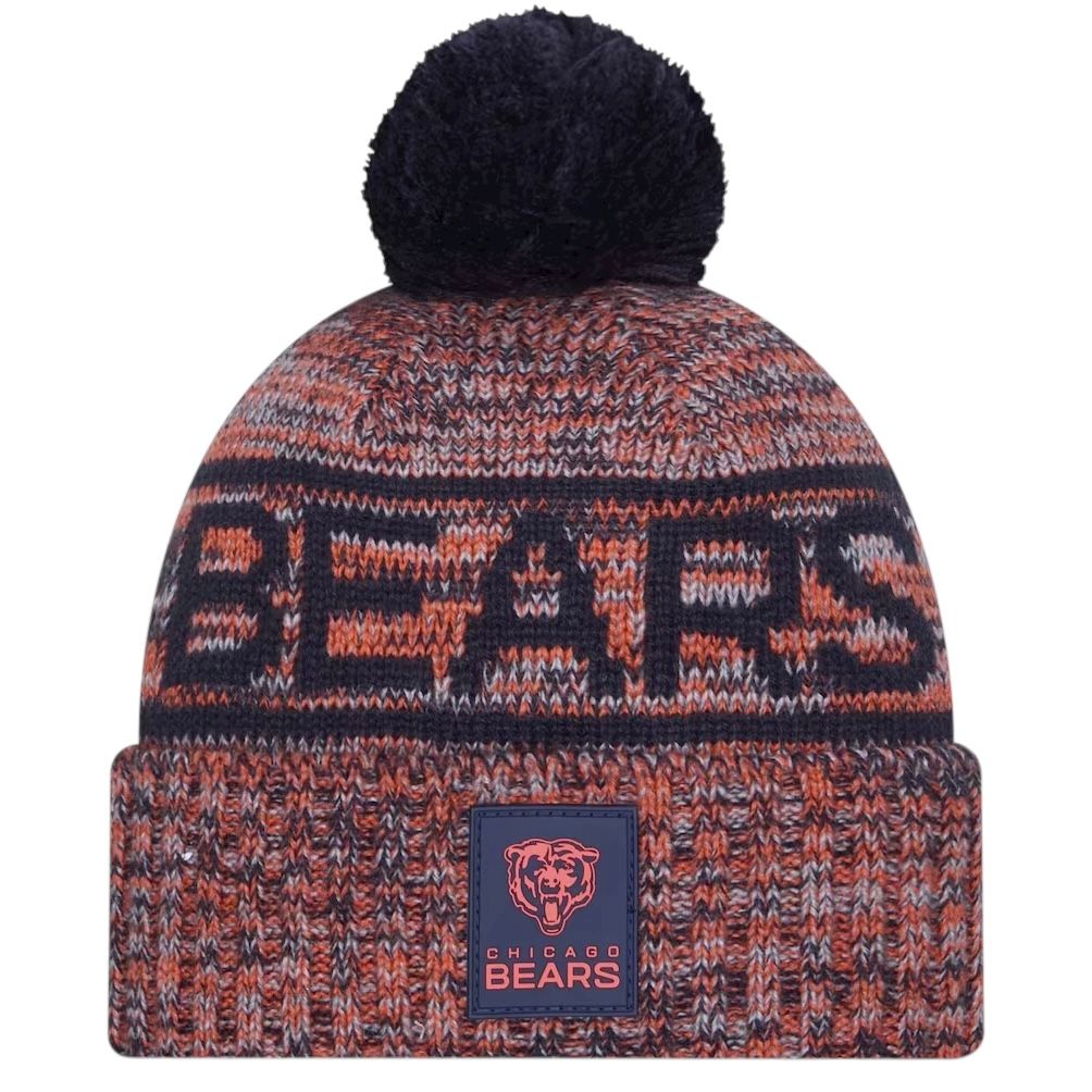 Chicago Bears Men’s New Era 2025 Sideline Cold Weather Cuffed Knit Pom Hat Chicago Bears Men’s New Era 2025 Sideline Cold Weather Cuffed Knit Pom Hat