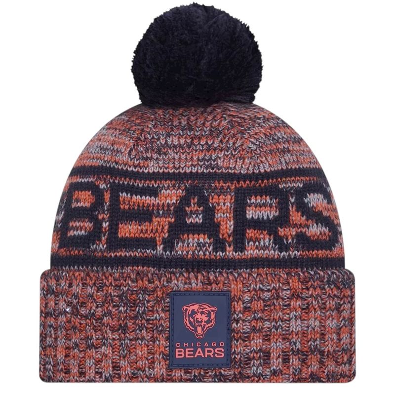 Chicago Bears Men’s New Era 2025 Sideline Cold Weather Cuffed Knit Pom Hat Chicago Bears Men’s New Era 2025 Sideline Cold Weather Cuffed Knit Pom Hat