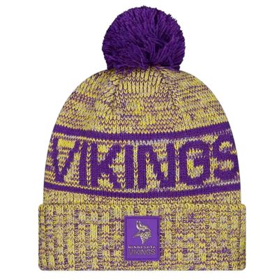 Minnesota Vikings Men’s New Era 2025 Sideline Cold Weather Cuffed Knit Pom Hat Minnesota Vikings Men’s New Era 2025 Sideline Cold Weather Cuffed Knit Pom Hat