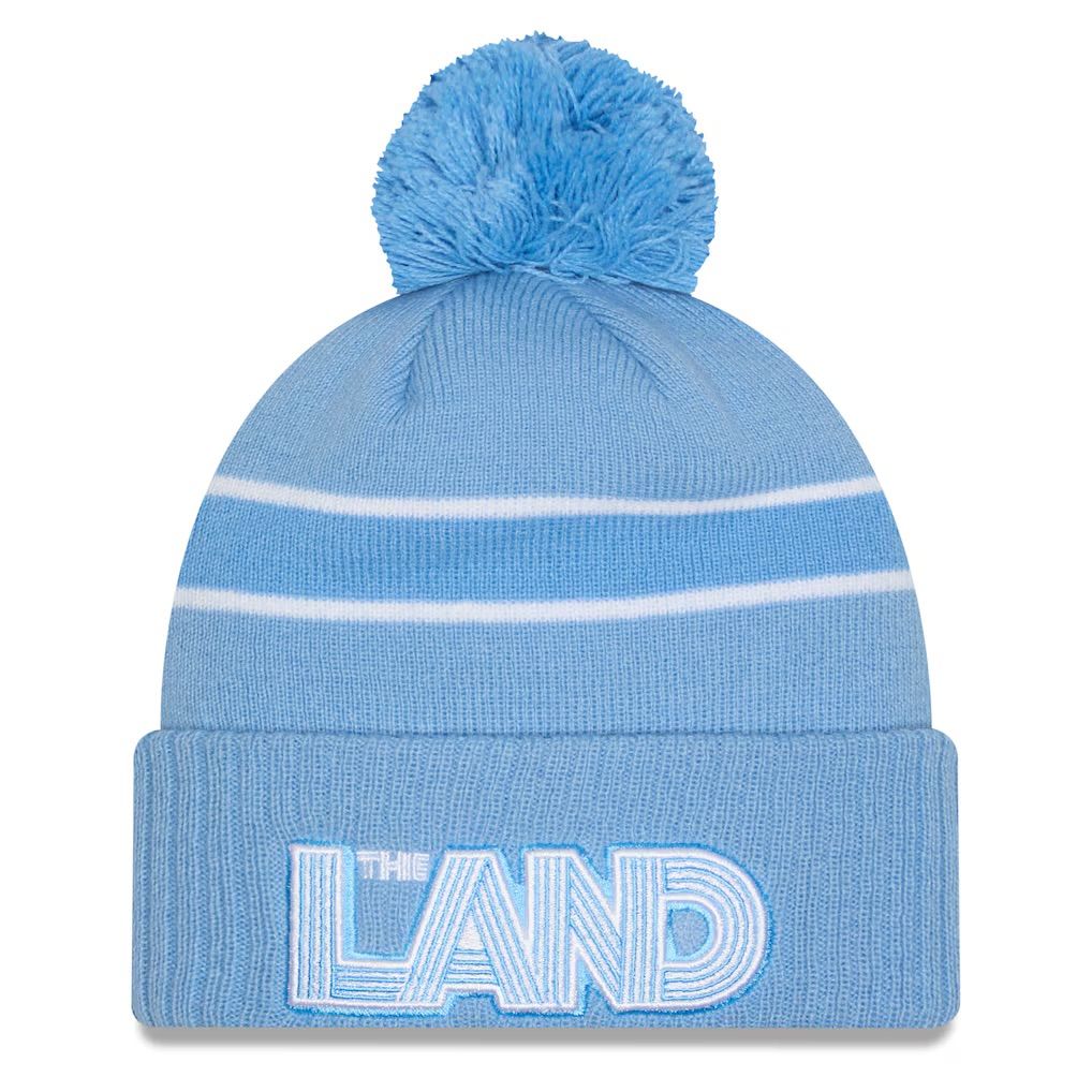 Cleveland Cavaliers Men's The Land New Era Cuffed Pom Knit Hat Cleveland Cavaliers Men's The Land New Era Cuffed Pom Knit Hat