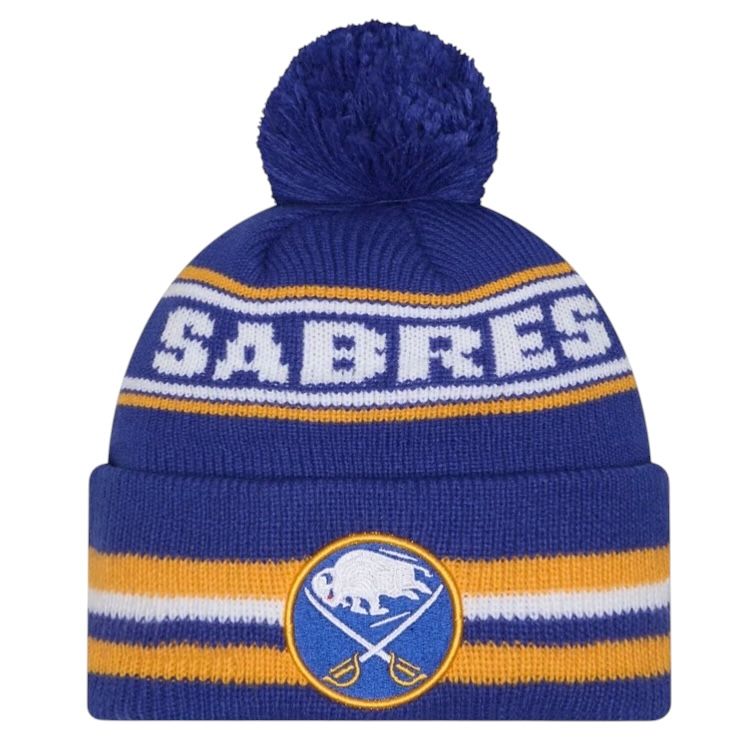 Buffalo Sabres Men's New Era Cuffed Pom Knit Hat Buffalo Sabres Men's New Era Cuffed Pom Knit Hat