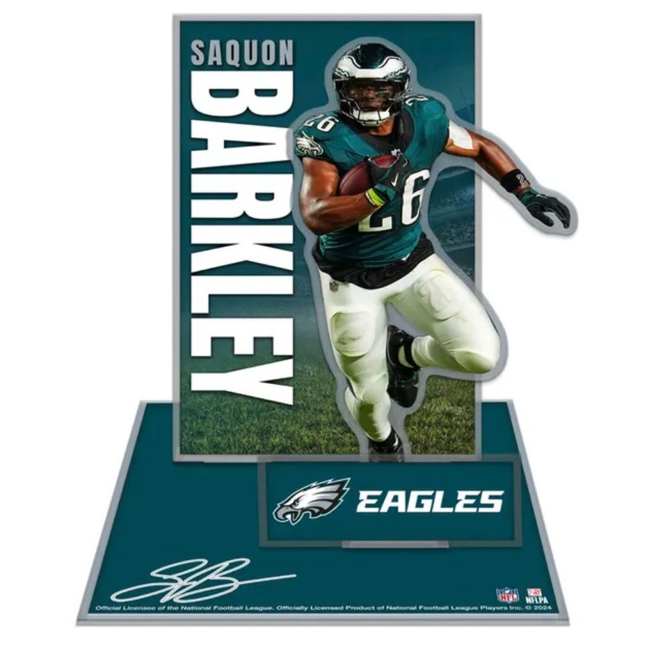 Philadelphia Eagles Saquon Barkley Small Acrylic Stand Up Set