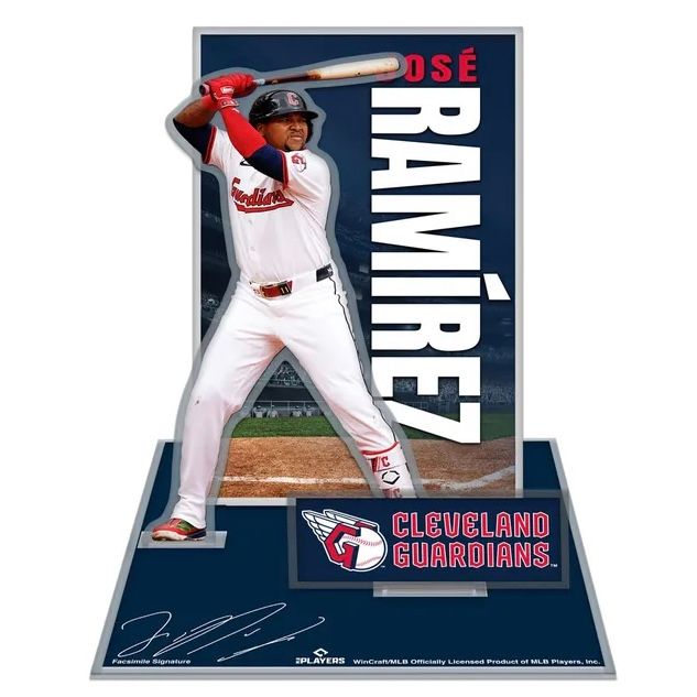 Cleveland Guardians Jose Ramirez Small Acrylic Stand Up Set Cleveland Guardians Jose Ramirez Small Acrylic Stand Up Set