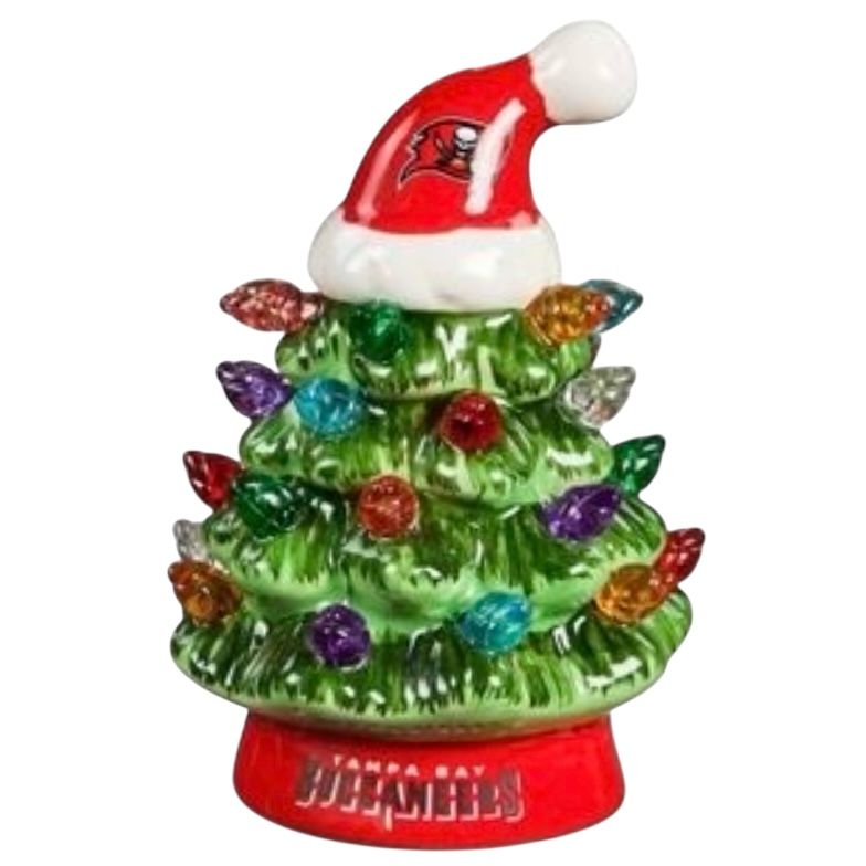 Tampa Bay Buccaneers 4 Tampa Bay Buccaneers 4" Ceramic LED Christmas Tree