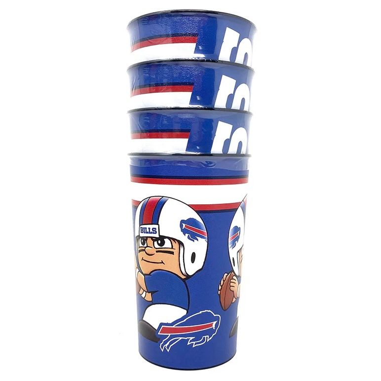 Buffalo Bills 22oz Plastic Drinking Party Cup Set Buffalo Bills 22oz Plastic Drinking Party Cup Set
