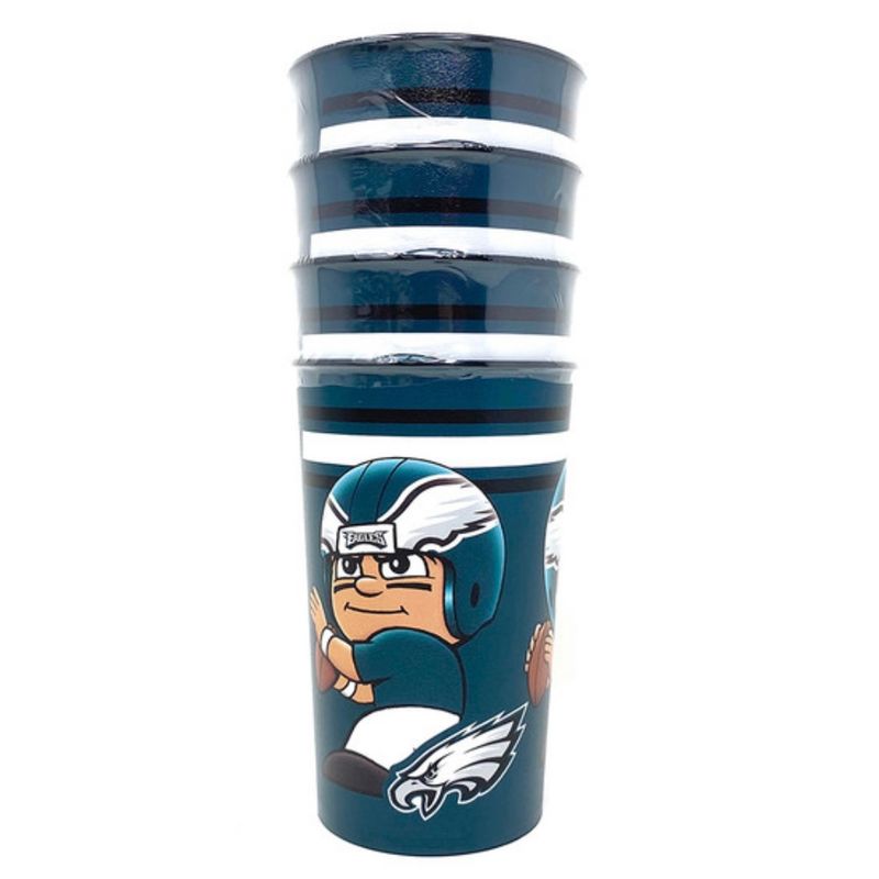 Philadelphia Eagles 22oz Plastic Drinking Party Cup Set Philadelphia Eagles 22oz Plastic Drinking Party Cup Set