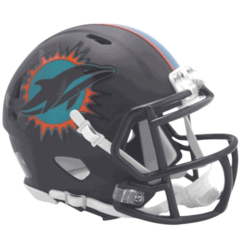 Miami Dolphins Riddell Rival Speed Mini Helmet Miami Dolphins Riddell Rival Speed Mini Helmet