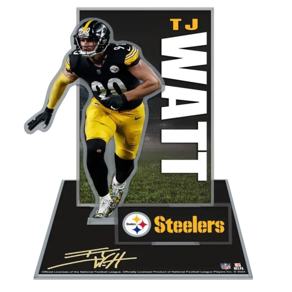 Pittsburgh Steelers TJ Watt Small Acrylic Stand Up Set