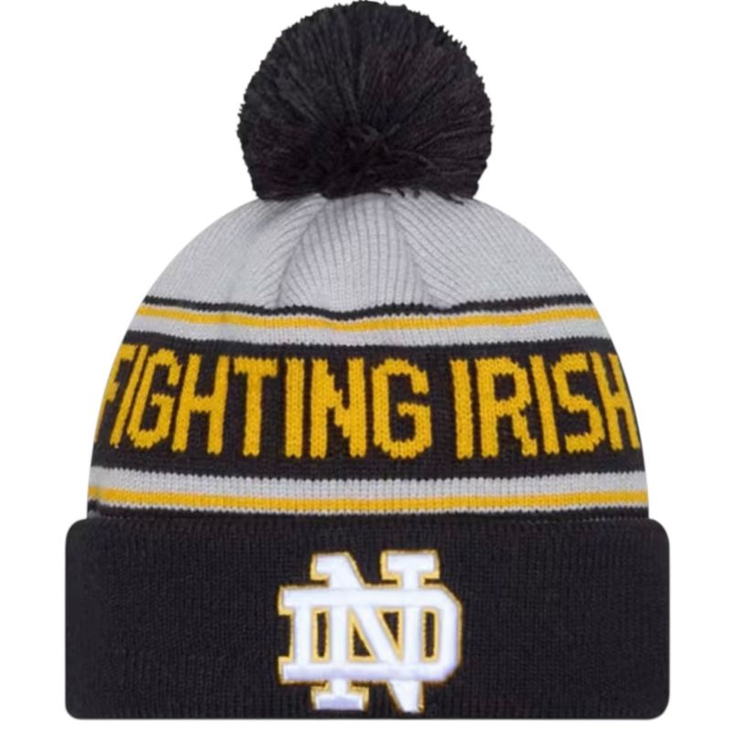 Notre Dame Fighting Irish Men's New Era Cuffed Pom Knit Hat Notre Dame Fighting Irish Men's New Era Cuffed Pom Knit Hat