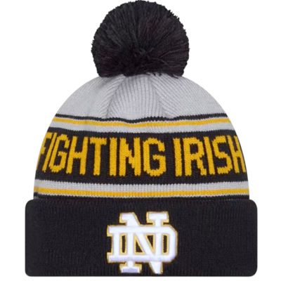 Notre Dame Fighting Irish Men's New Era Cuffed Pom Knit Hat