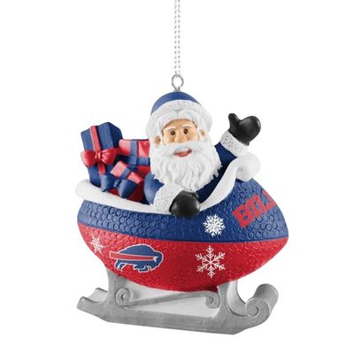 Buffalo Bills Santa Resin Football Sleigh Ornament