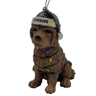 Dallas Cowboys Dog with Lights Christmas Ornament Dallas Cowboys Dog with Lights Christmas Ornament
