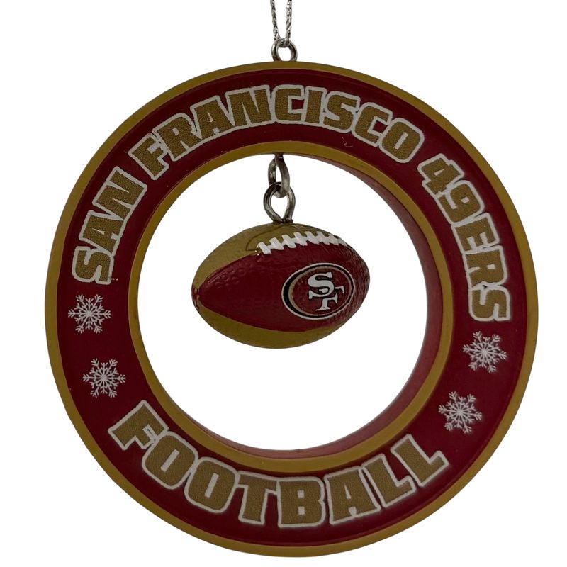 San Francisco 49ers Floating Football Ornament San Francisco 49ers Floating Football Ornament