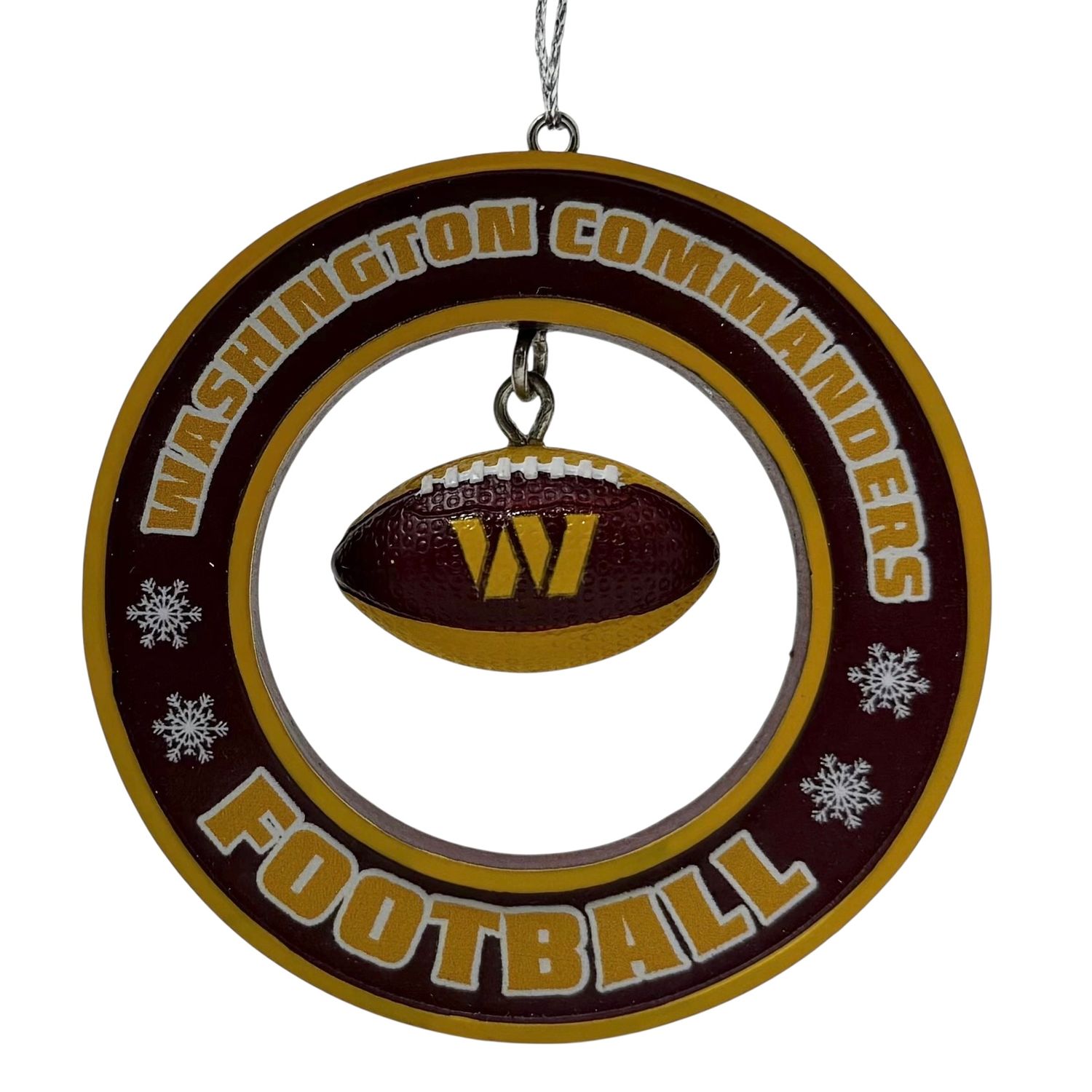 Washington Commanders Floating Football Ornament Washington Commanders Floating Football Ornament