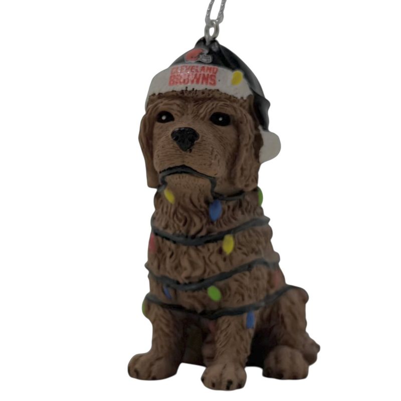 Cleveland Browns Dog with Lights Christmas Ornament Cleveland Browns Dog with Lights Christmas Ornament