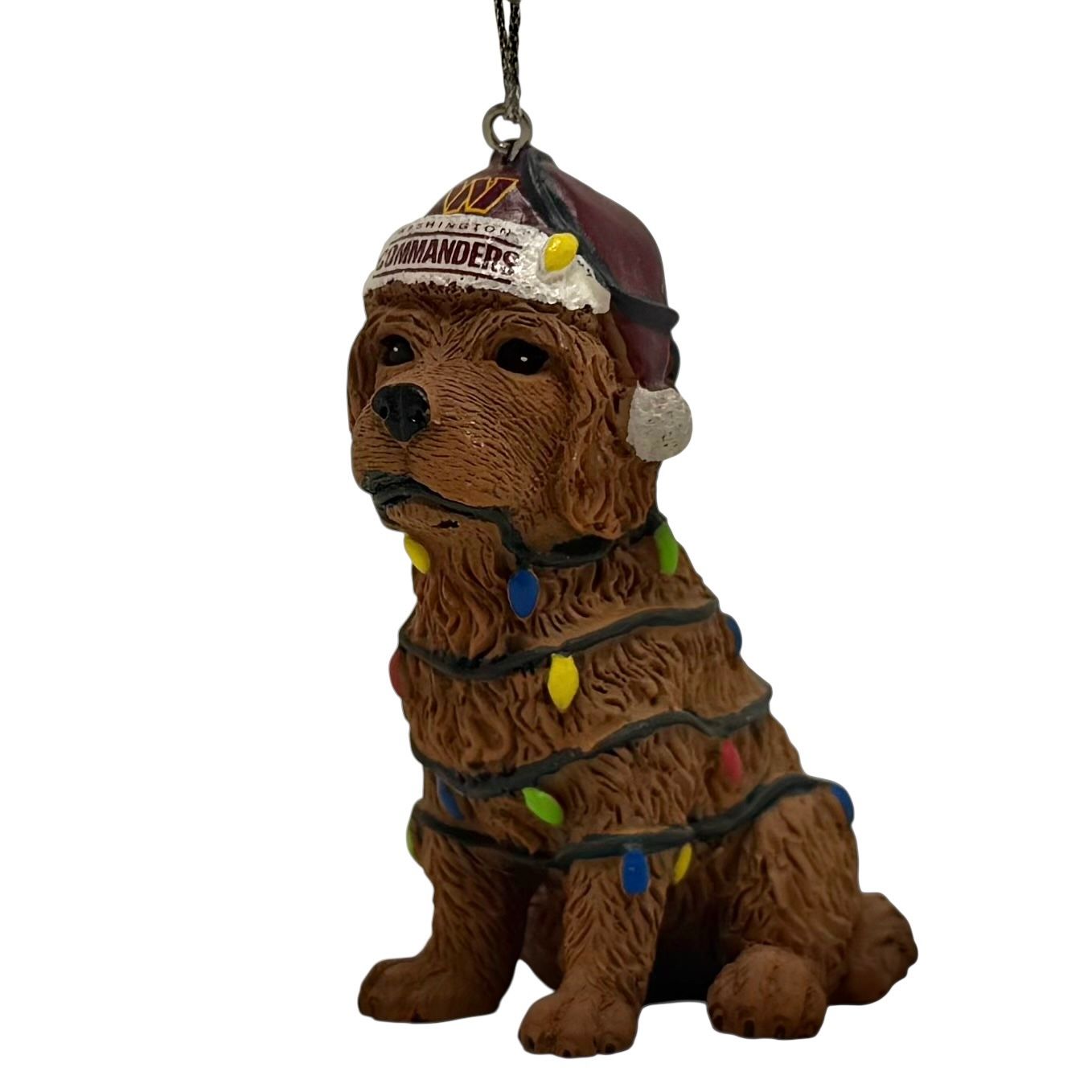 Washington Commanders Dog with Lights Christmas Ornament Washington Commanders Dog with Lights Christmas Ornament
