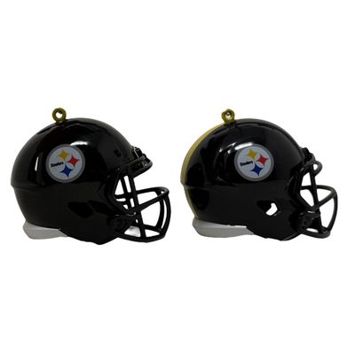 Pittsburgh Steelers Team Helmet Christmas Ornament Set