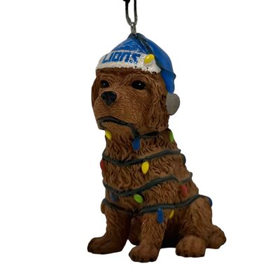 Detroit Lions Dog with Lights Christmas Ornament Detroit Lions Dog with Lights Christmas Ornament